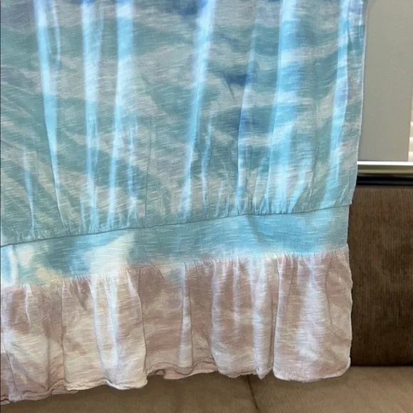 Young Fabulous and Broke Blue Tie-Dye Women's Top Size L - Picture 6 of 8